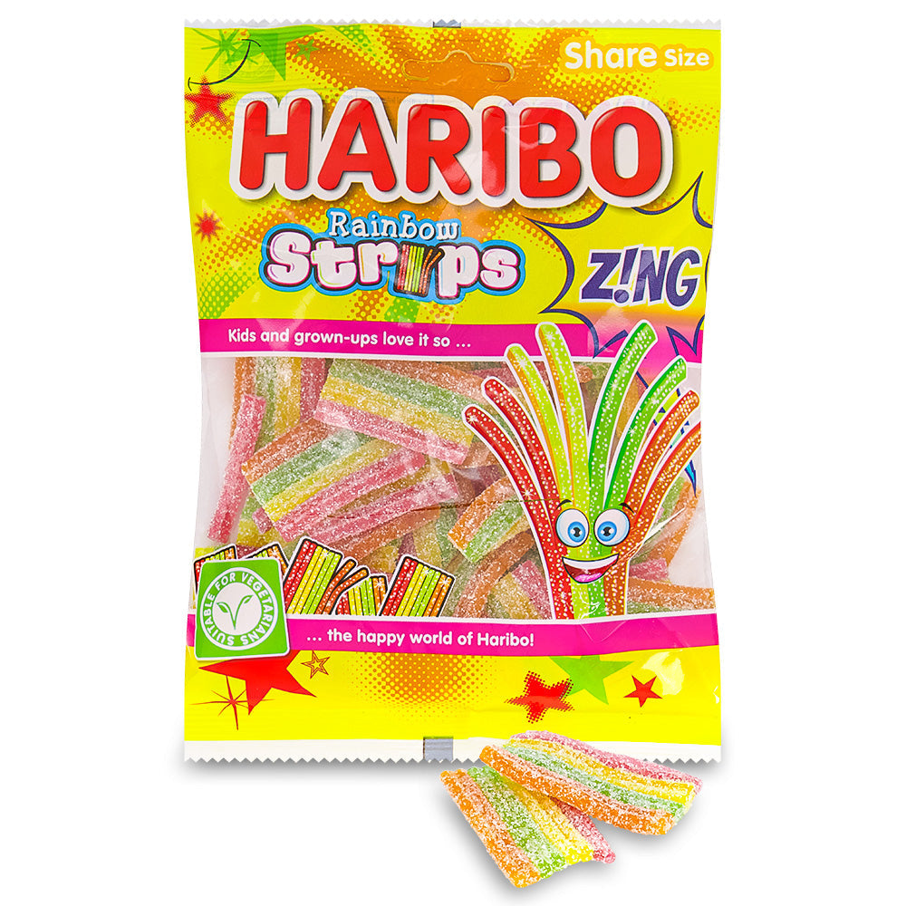 Haribo Rainbow Strips Zing