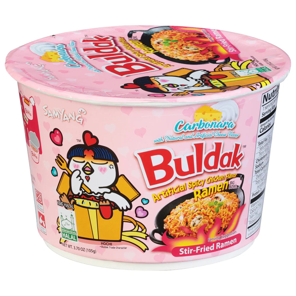 Buldak Carbonara Spicy Ramen Chicken Flavor 3.70oz