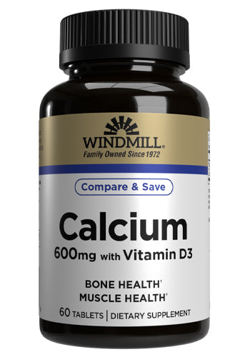 Windmill Calcium 600MG +D3 60s