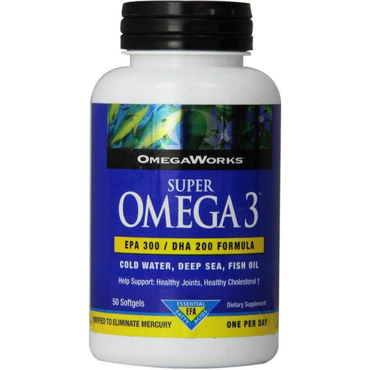 OMEGAWORKS SUPER OMEGA 3 SOFTGEL 50s