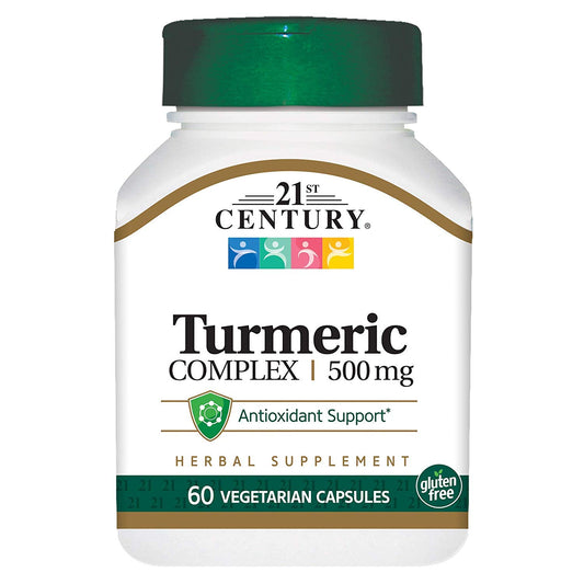 21st Century Turmeric Complex 500mg Vegetarian Capsules 60s