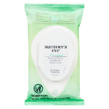 Summer's Eve Aloe Love Cloths 32's