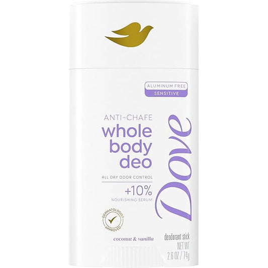 DOVE WHOLE BODY DEO STICK COCONUT  & VANILLA 2.6OZ