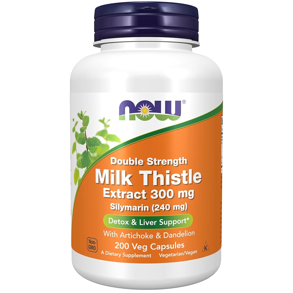 Now Double Strength Milk Thistle Extract 300mg Veg Capsules 50s