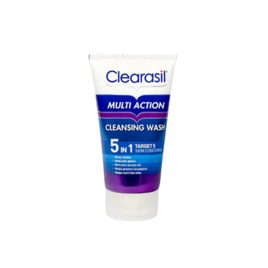 Clearasil Multi Action Cleansing Wash 5 in 1 Target % Skin Concerns 150mL