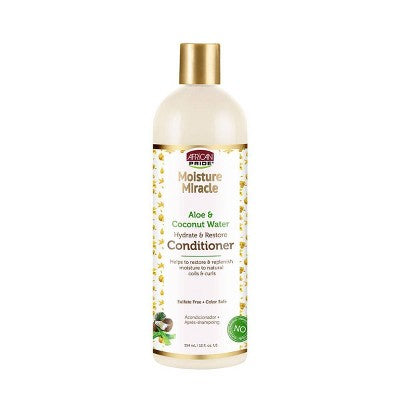 African Pride Moisture Miracle Aloe & Coconut Water Hydrate & Restore Conditioner 12Fl.oz