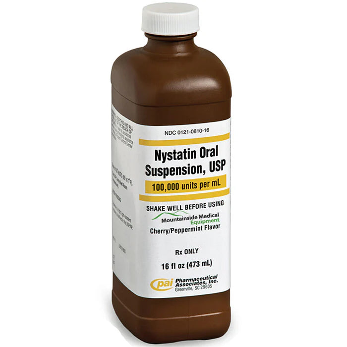 NYSTATIN 100,000UNITS/ML  ORAL SUSPENSION  60ML
