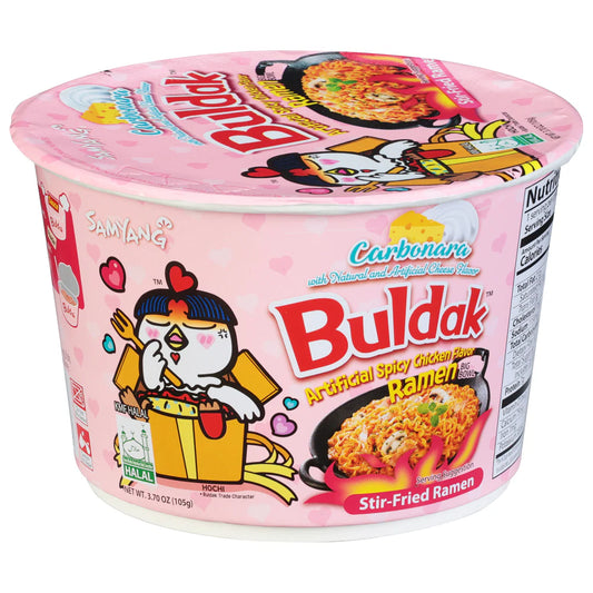 Buldak Carbonara Spicy Ramen Chicken Flavor 3.70oz