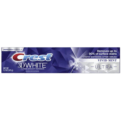 Crest 3D White Toothpaste Vivid Mint 147g